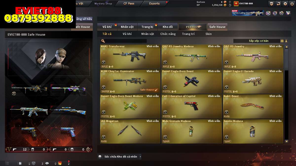 shop acc cf uy tin gia re
